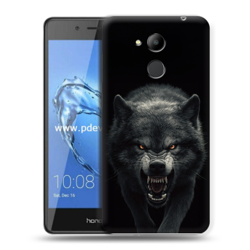 Пластиковый чехол на Huawei Honor 6C Pro с принтом Волк Пластиковый чехол на Huawei Honor 6C Pro с принтом Волк