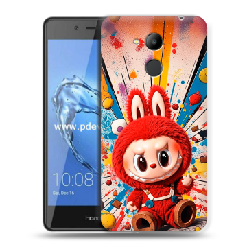 Пластиковый чехол на Huawei Honor 6C Pro с принтом Labubu Лабубу Пластиковый чехол на Huawei Honor 6C Pro с принтом Labubu Лабубу