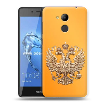 Пластиковый чехол на Huawei Honor 6C Pro с принтом Герб Флаг России