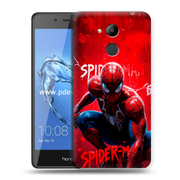 Пластиковый чехол на Huawei Honor 6C Pro с принтом Spiderman Человек паук Пластиковый чехол на Huawei Honor 6C Pro с принтом Spiderman Человек паук