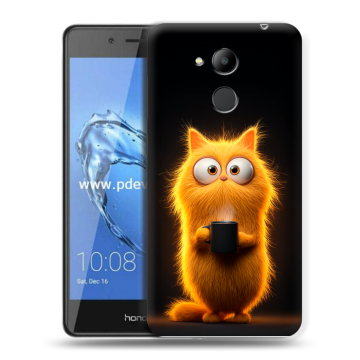 Пластиковый чехол на Huawei Honor 6C Pro с принтом Смешной кот Пластиковый чехол на Huawei Honor 6C Pro с принтом Смешной кот