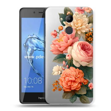 Пластиковый чехол на Huawei Honor 6C Pro с принтом цветы