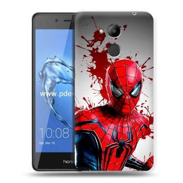 Пластиковый чехол на Huawei Honor 6C Pro с принтом Spiderman Человек паук Пластиковый чехол на Huawei Honor 6C Pro с принтом Spiderman Человек паук