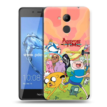 Пластиковый чехол на Huawei Honor 6C Pro с принтом Adventure time Время приключений