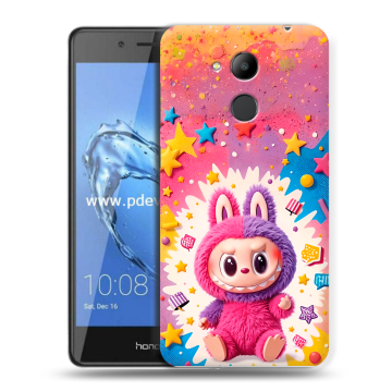 Пластиковый чехол на Huawei Honor 6C Pro с принтом Labubu Лабубу Пластиковый чехол на Huawei Honor 6C Pro с принтом Labubu Лабубу