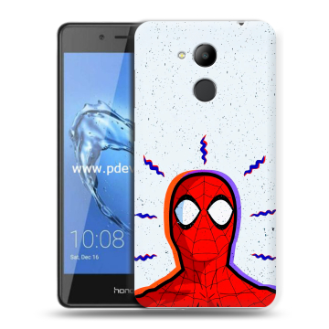 Пластиковый чехол на Huawei Honor 6C Pro с принтом Spiderman Человек паук