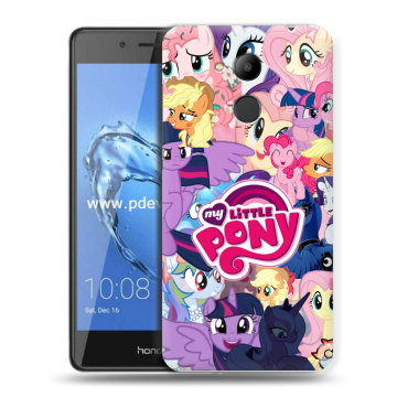 Пластиковый чехол на Huawei Honor 6C Pro с принтом My little pony Дружба чудо