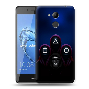 Пластиковый чехол на Huawei Honor 6C Pro с принтом Игра Кальмара