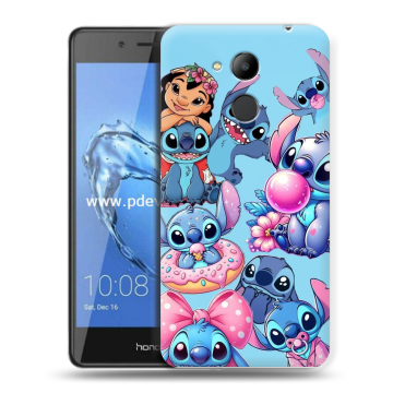 Пластиковый чехол на Huawei Honor 6C Pro с принтом Лило и Стич