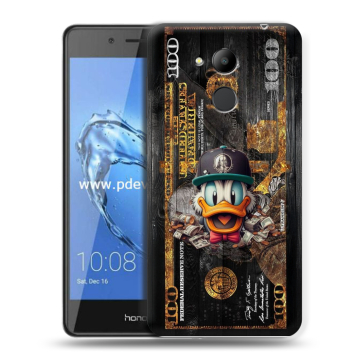 Пластиковый чехол на Huawei Honor 6C Pro с принтом Дональд Дак Доллар Пластиковый чехол на Huawei Honor 6C Pro с принтом Дональд Дак Доллар