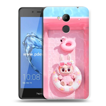 Пластиковый чехол на Huawei Honor 6C Pro с принтом Labubu Лабубу Пластиковый чехол на Huawei Honor 6C Pro с принтом Labubu Лабубу