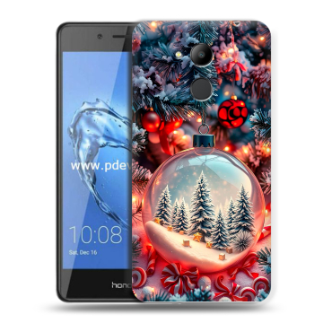 Пластиковый чехол на Huawei Honor 6C Pro с принтом Новый год