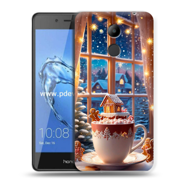 Пластиковый чехол на Huawei Honor 6C Pro с принтом Новый год