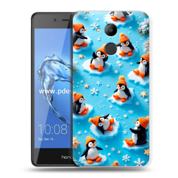 Пластиковый чехол на Huawei Honor 6C Pro с принтом Новый год