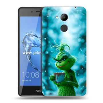 Пластиковый чехол на Huawei Honor 6C Pro с принтом Новый год гринч