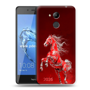 Пластиковый чехол на Huawei Honor 6C Pro с принтом Новый год