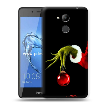 Пластиковый чехол на Huawei Honor 6C Pro с принтом Новый год Гринч