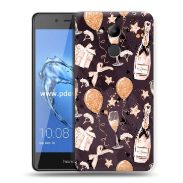 Пластиковый чехол на Huawei Honor 6C Pro с принтом Новый год