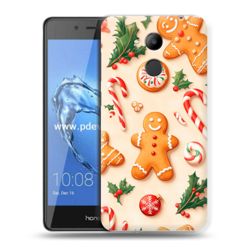Пластиковый чехол на Huawei Honor 6C Pro с принтом Новый год