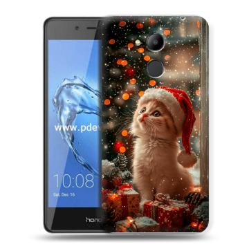 Пластиковый чехол на Huawei Honor 6C Pro с принтом Новый год