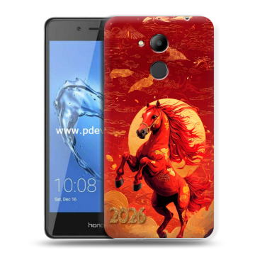 Пластиковый чехол на Huawei Honor 6C Pro с принтом Новый год