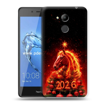 Пластиковый чехол на Huawei Honor 6C Pro с принтом Новый год