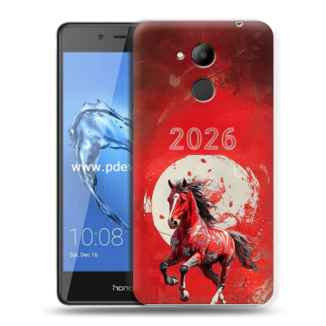 Пластиковый чехол на Huawei Honor 6C Pro с принтом Новый год
