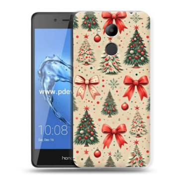 Пластиковый чехол на Huawei Honor 6C Pro с принтом Новый год