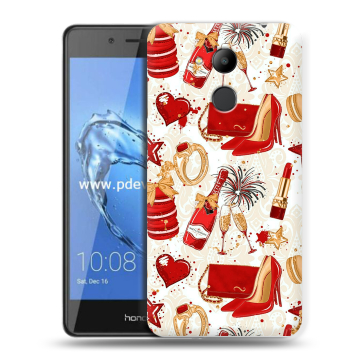 Пластиковый чехол на Huawei Honor 6C Pro с принтом Новый год