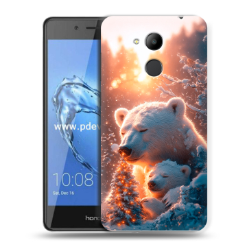 Пластиковый чехол на Huawei Honor 6C Pro с принтом Новый год