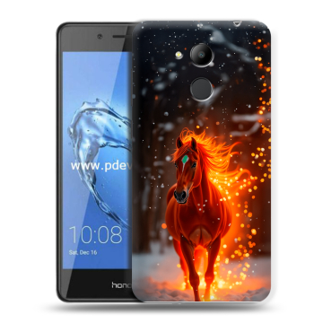 Пластиковый чехол на Huawei Honor 6C Pro с принтом Новый год