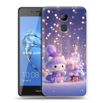 Пластиковый чехол на Huawei Honor 6C Pro с принтом Новый год