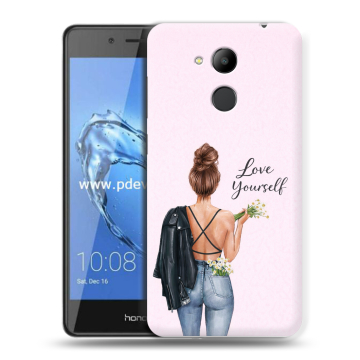 Пластиковый чехол на Huawei Honor 6C Pro с принтом женский Пластиковый чехол на Huawei Honor 6C Pro с принтом женский