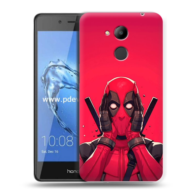 Пластиковый чехол на Huawei Honor 6C Pro с принтом Дедпул Deadpool Пластиковый чехол на Huawei Honor 6C Pro с принтом Дедпул Deadpool