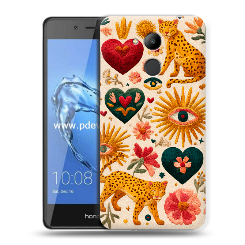 Пластиковый чехол на Huawei Honor 6C Pro с принтом Модный принт Пластиковый чехол на Huawei Honor 6C Pro с принтом Модный принт