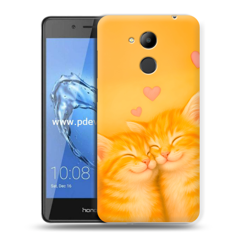 Пластиковый чехол на Huawei Honor 6C Pro с принтом Милые котята Пластиковый чехол на Huawei Honor 6C Pro с принтом Милые котята