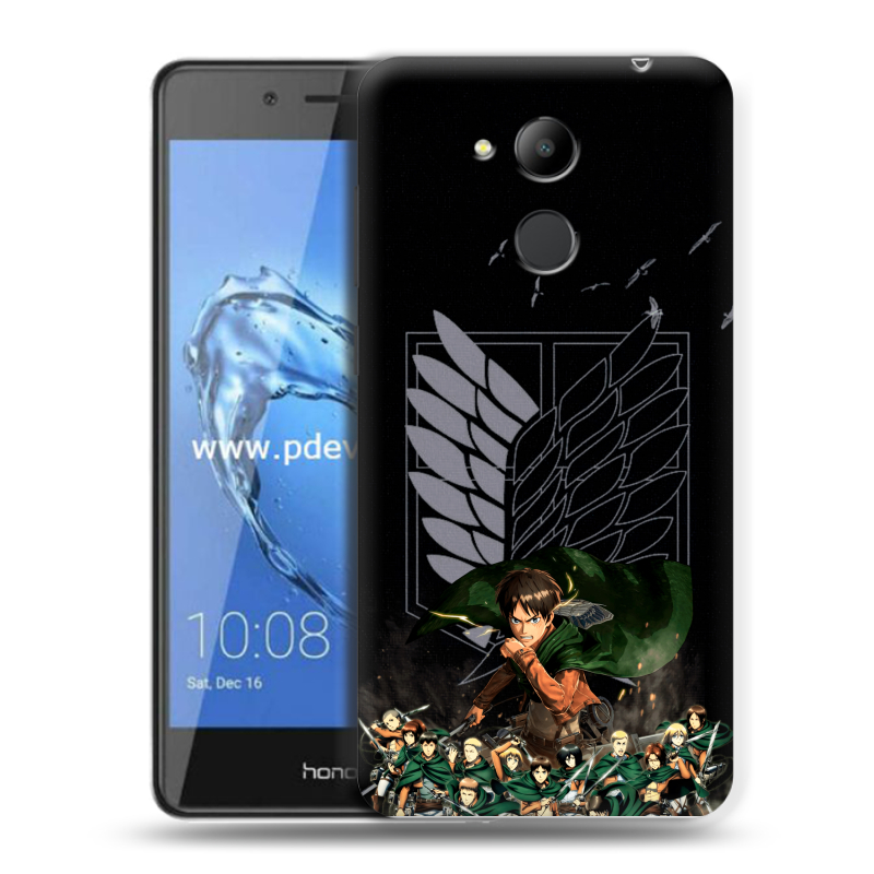 Пластиковый чехол на Huawei Honor 6C Pro с принтом Атака титанов Пластиковый чехол на Huawei Honor 6C Pro с принтом Атака титанов