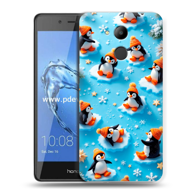 Пластиковый чехол на Huawei Honor 6C Pro с принтом Новый год Пластиковый чехол на Huawei Honor 6C Pro с принтом Новый год