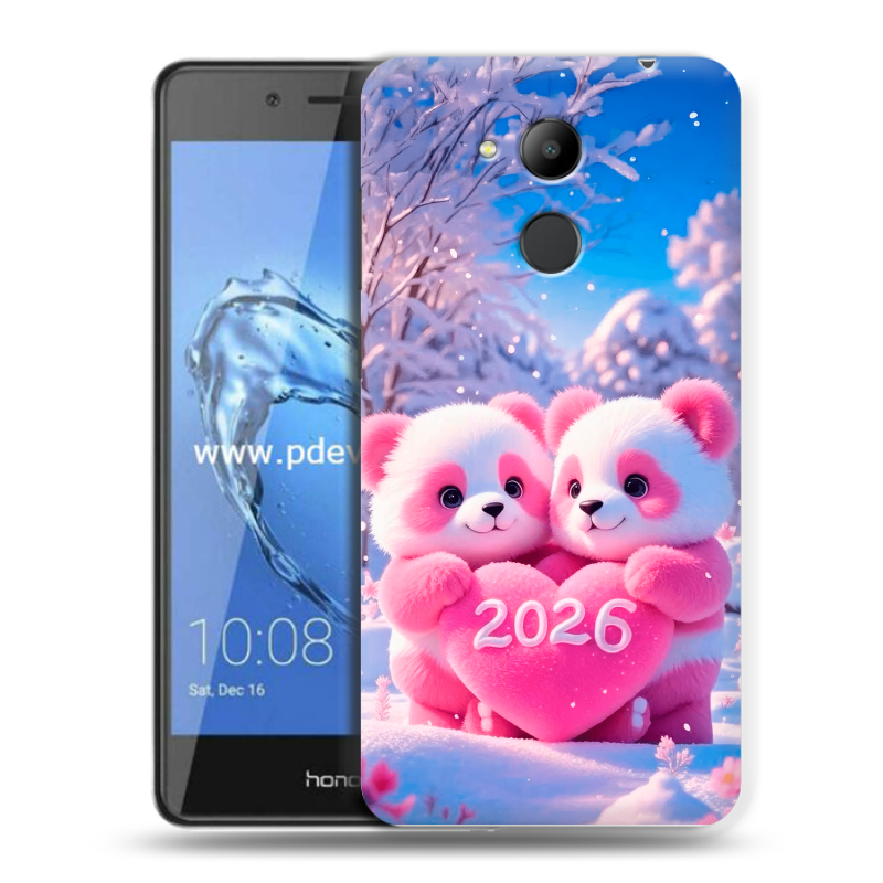 Пластиковый чехол на Huawei Honor 6C Pro с принтом Новый год Пластиковый чехол на Huawei Honor 6C Pro с принтом Новый год