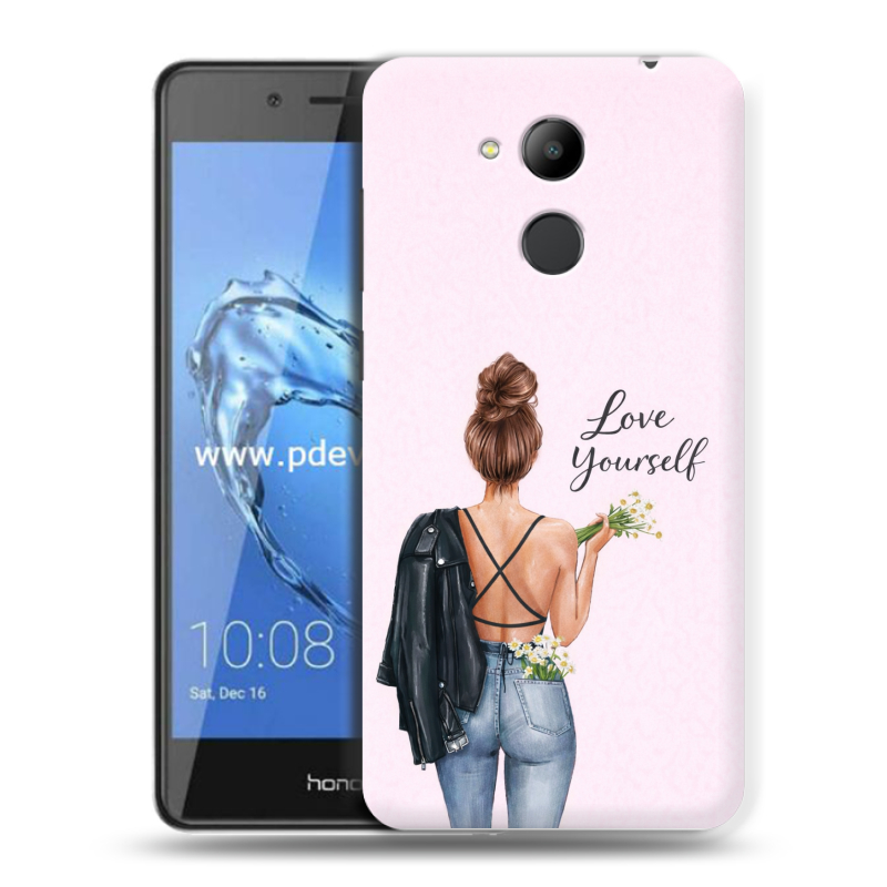 Пластиковый чехол на Huawei Honor 6C Pro с принтом женский Пластиковый чехол на Huawei Honor 6C Pro с принтом женский