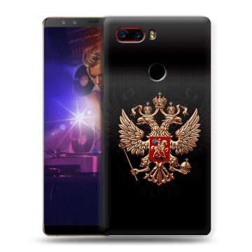 Пластиковый чехол на ZTE Nubia Z17S с принтом Герб России