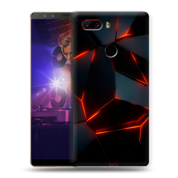 Пластиковый чехол на ZTE Nubia Z17S с принтом Яркие абстракции
