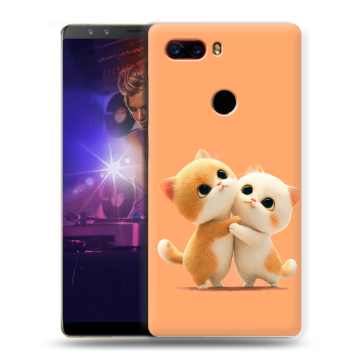 Пластиковый чехол на ZTE Nubia Z17S с принтом Милые котики