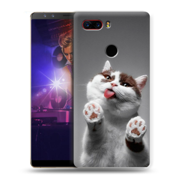 Пластиковый чехол на ZTE Nubia Z17S с принтом Коты