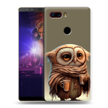 Пластиковый чехол на ZTE Nubia Z17S с принтом Сова