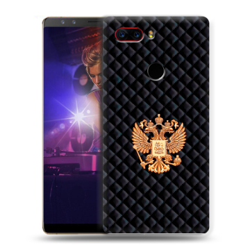 Пластиковый чехол на ZTE Nubia Z17S с принтом Герб России принт