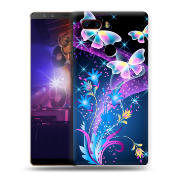 Пластиковый чехол на ZTE Nubia Z17S с принтом Бабочки