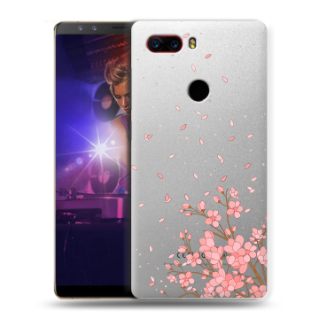 Пластиковый чехол на ZTE Nubia Z17S с принтом Ветка сакуры
