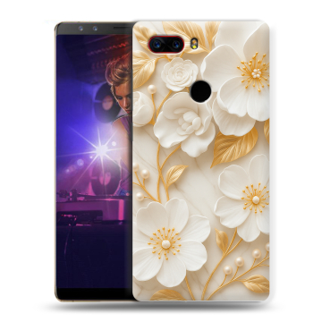 Пластиковый чехол на ZTE Nubia Z17S с принтом Цветы