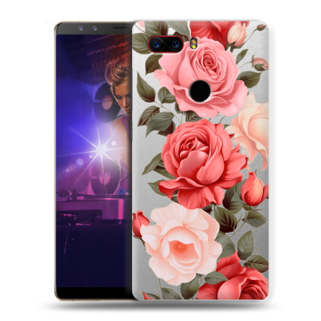 Пластиковый чехол на ZTE Nubia Z17S с принтом Розы